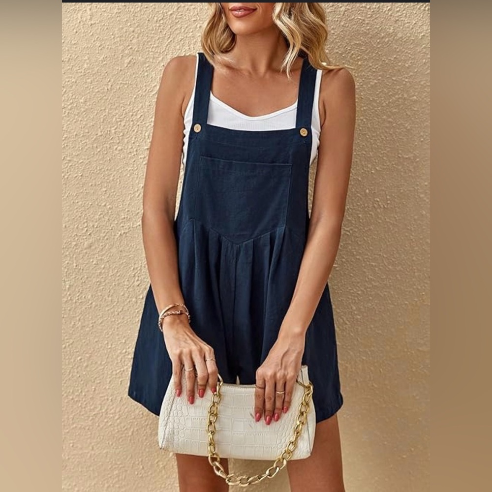 Wild Fable Dark Blue Denim Overalls